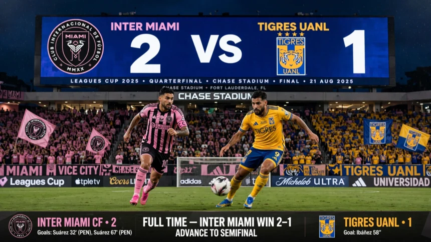 Inter Miami vs Tigres UANL Timeline